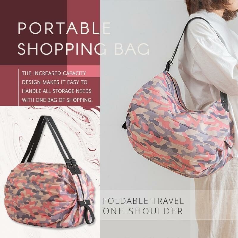 Foldable Travel One-shoulder Portable Shopping Bag & 🔥Buy 3 Free Shipping