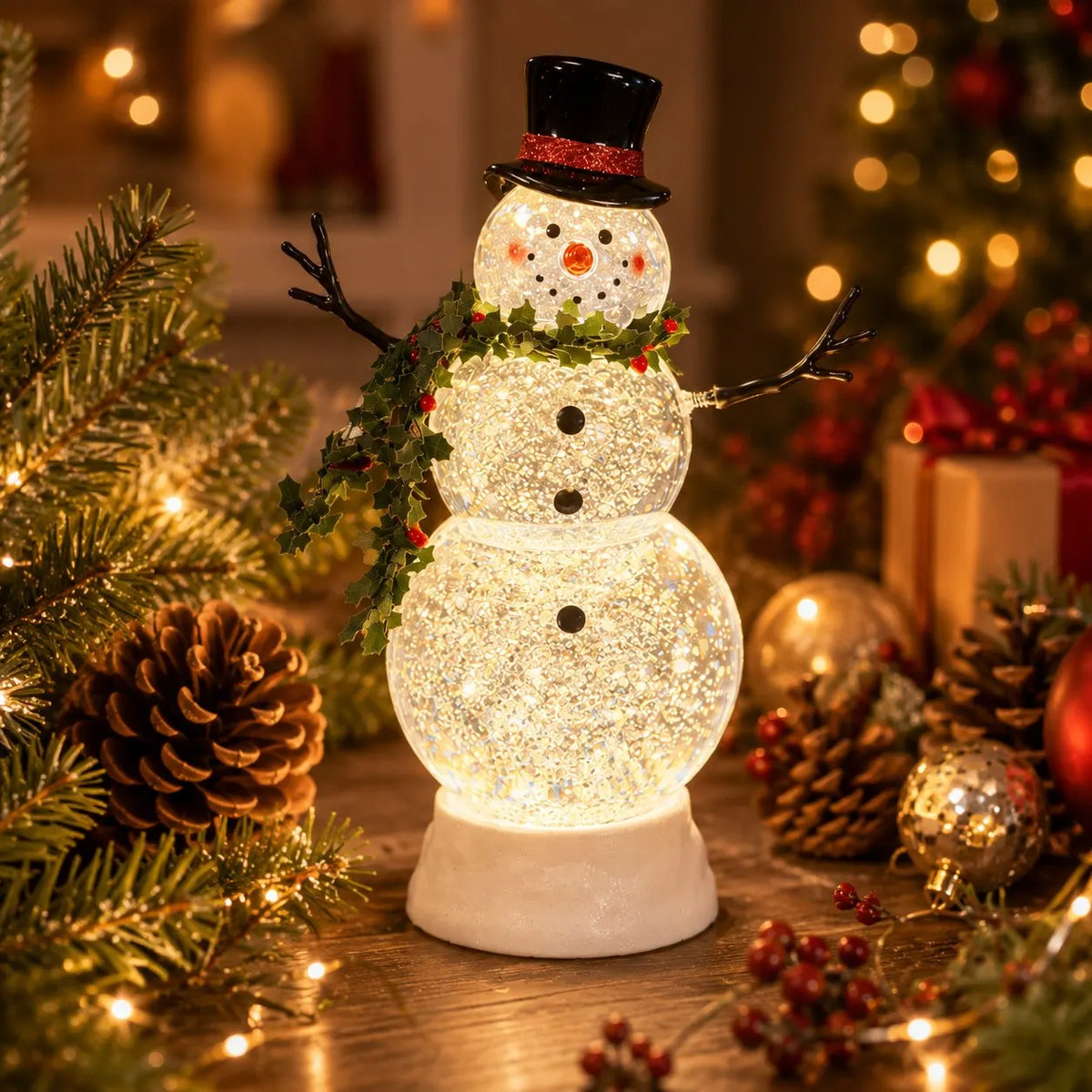 🔥HOT SALE🔥LED Snowman Water Lantern⛄ – Cozy Christmas Glow Decoration ✨