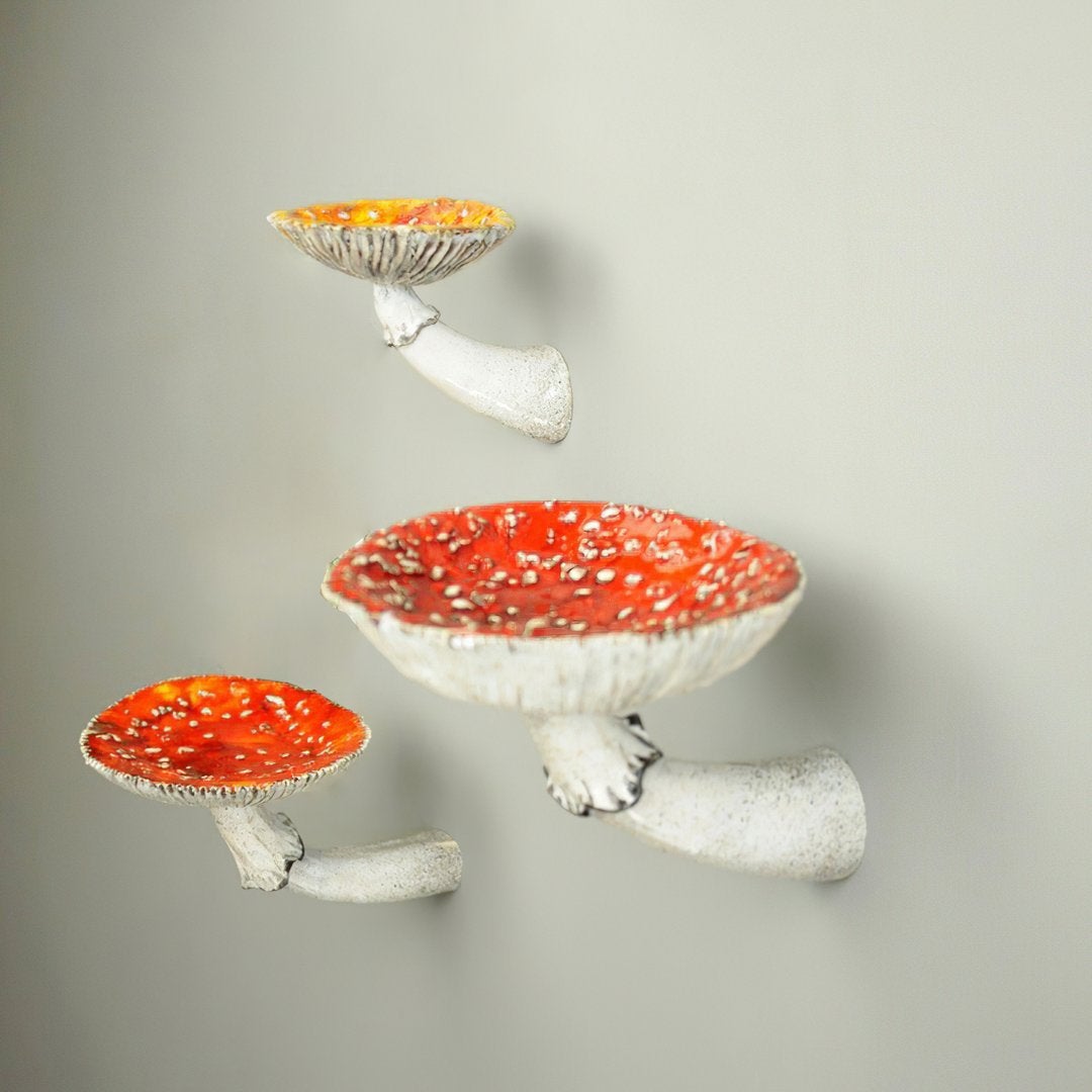 Mushroom Hanging Shelf, Wall Floating Shelf