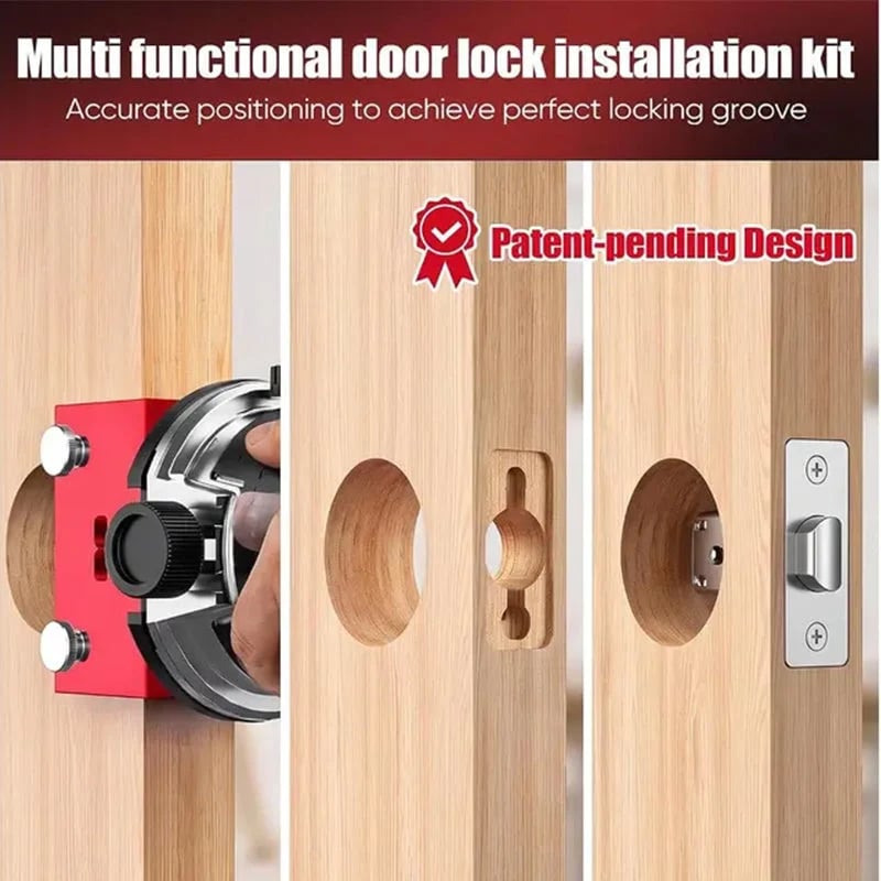 🎉Door Latch Mortising Tool Kit for Wood Doors