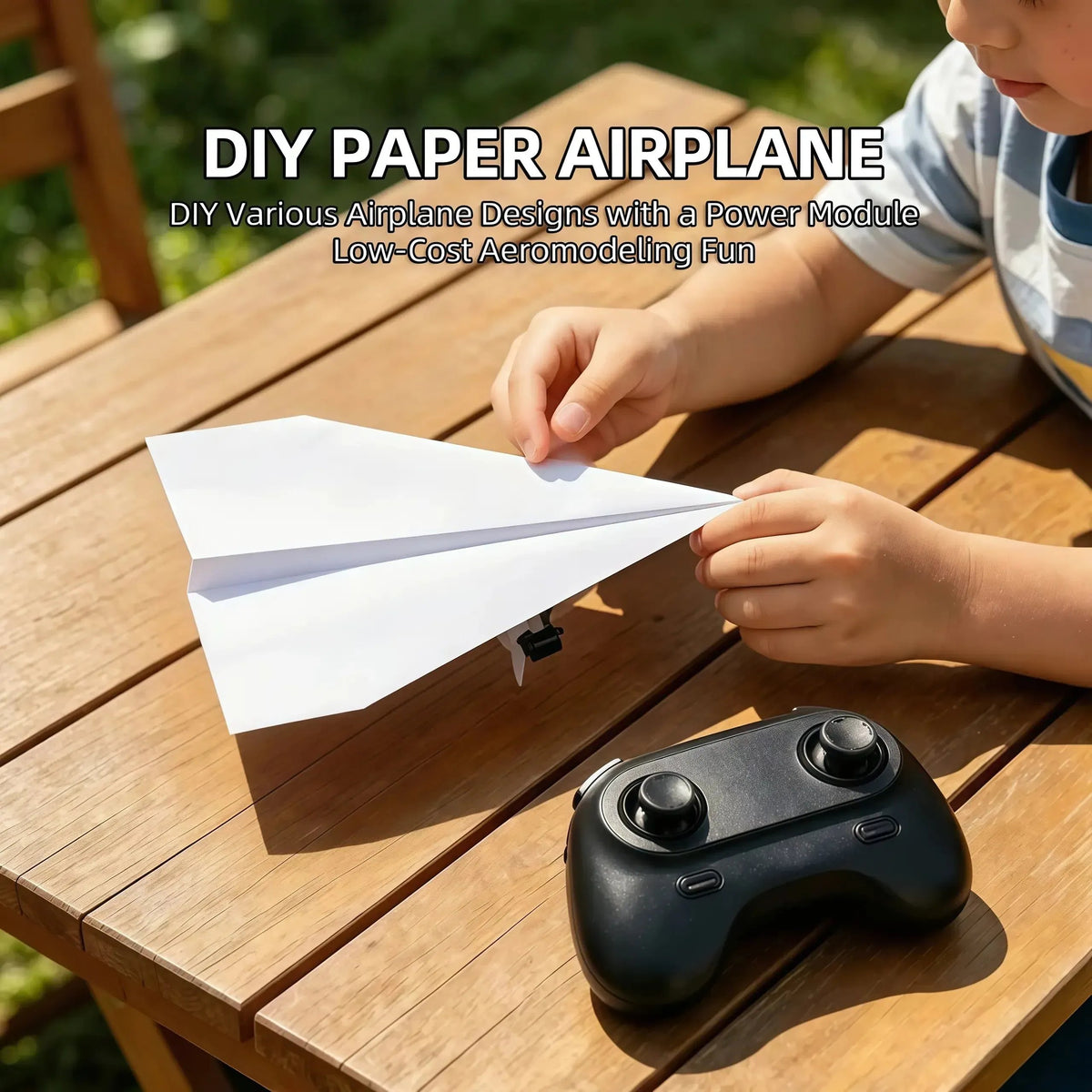 🔥HOT SALE🔥✈️ RC Paper Airplane Power Kit – Remote Control STEM Flying Toy 🚀