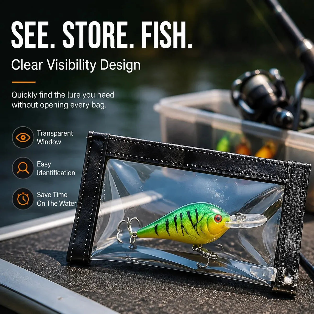 🔥HOT SALE🔥🎣 Fishing Lure Protective Case | Soft Bait Storage Box For Anglers