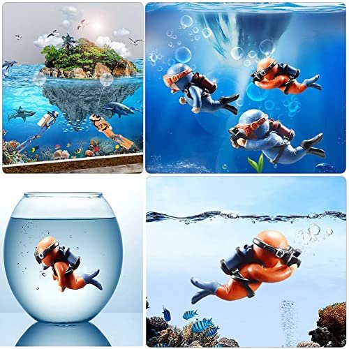 🔥LAST DAY 48% OFF🔥Aquarium Decorations, Lovely Diver Fish Tank, Floating Device(Buy 2 Get 1 Free)