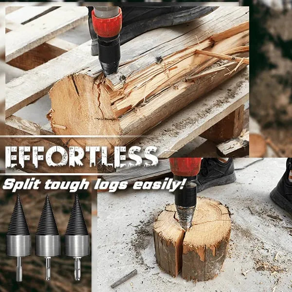 🔥HOT SALE🔥💞50K+ SOLD!🔧✅The Professional Upgrade for Firewood Prep. Durable Drill Set Makes Quick Work of Logs. 🛠️⚡