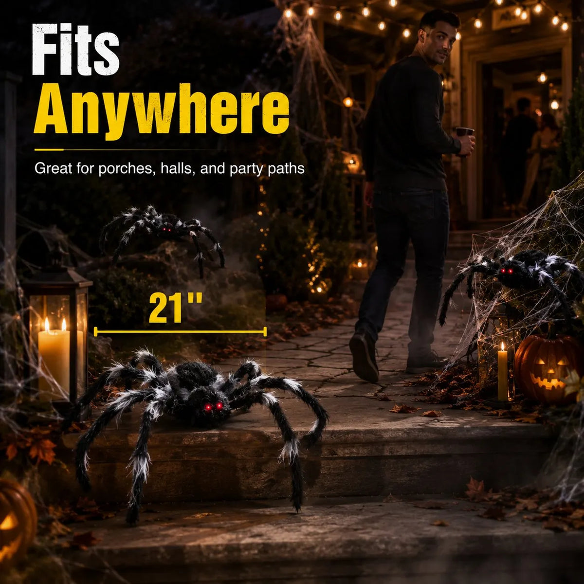 💚LAST DAY 50% OFF🕷🕸 LED Jumping Spider Animatronic