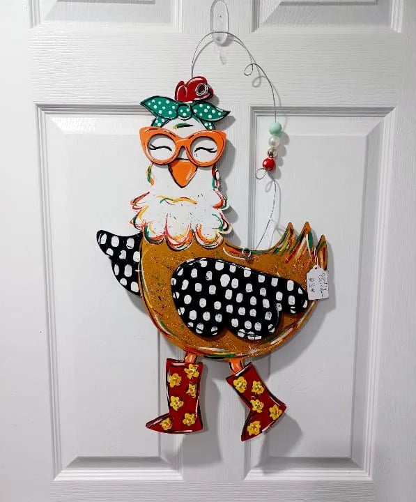 🐔Funny Chicken Wooden Door Hanger