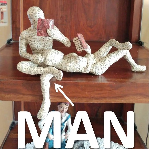 Reading woman