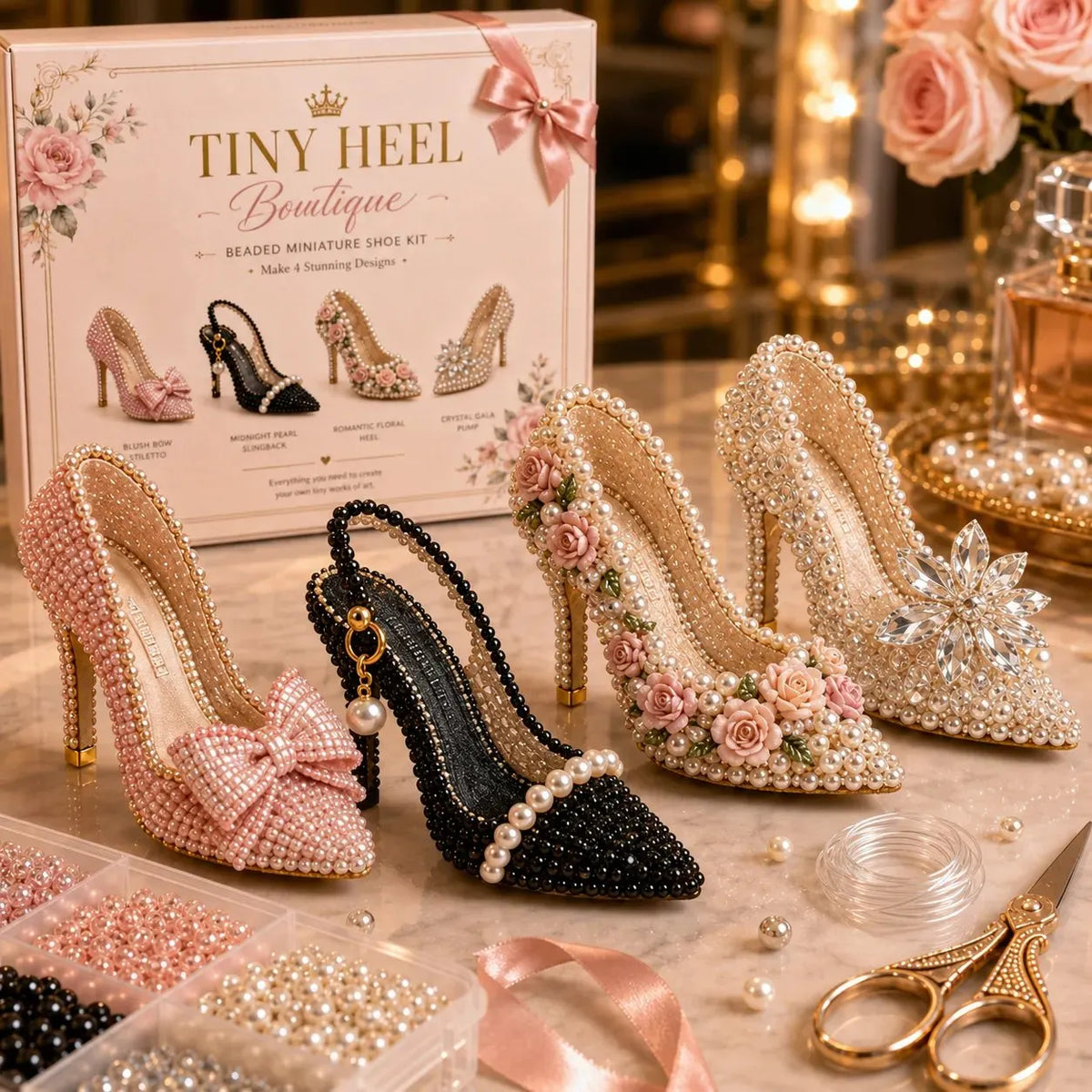 🎉✨ Creative Beaded Mini World 3D DIY Kit Collection