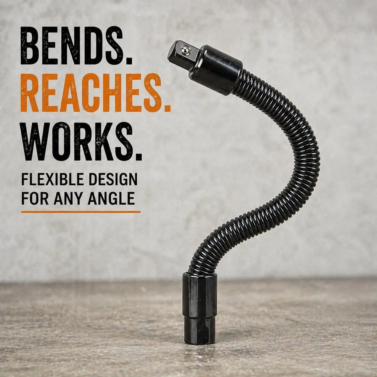🎉🔥 🔧🌀 1/2" Flexible Socket Extension Bar! Conquer Tight Spaces in Seconds🔩🚗