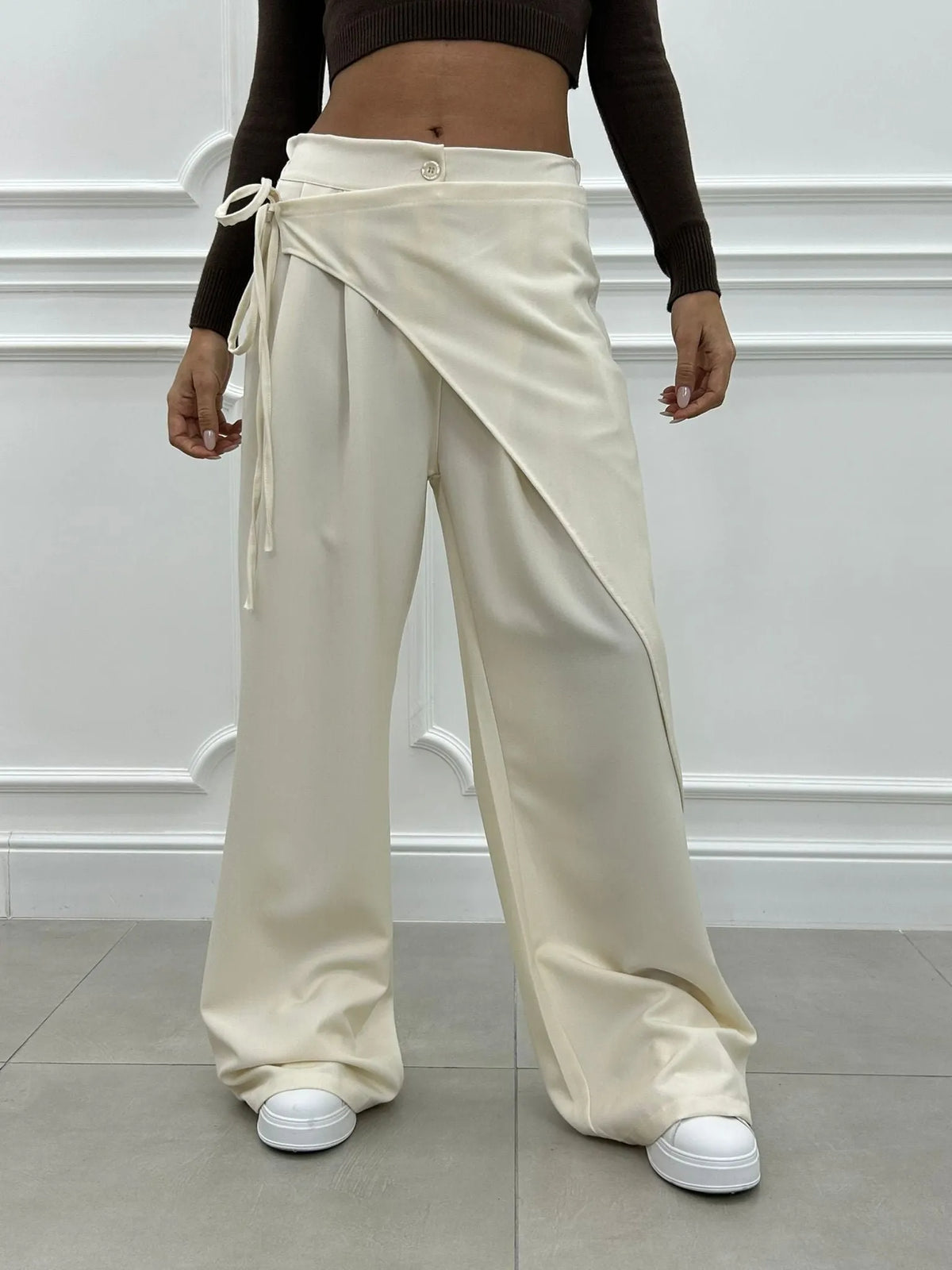 Unique Tie Waist Pants(buy 2 free shipping)