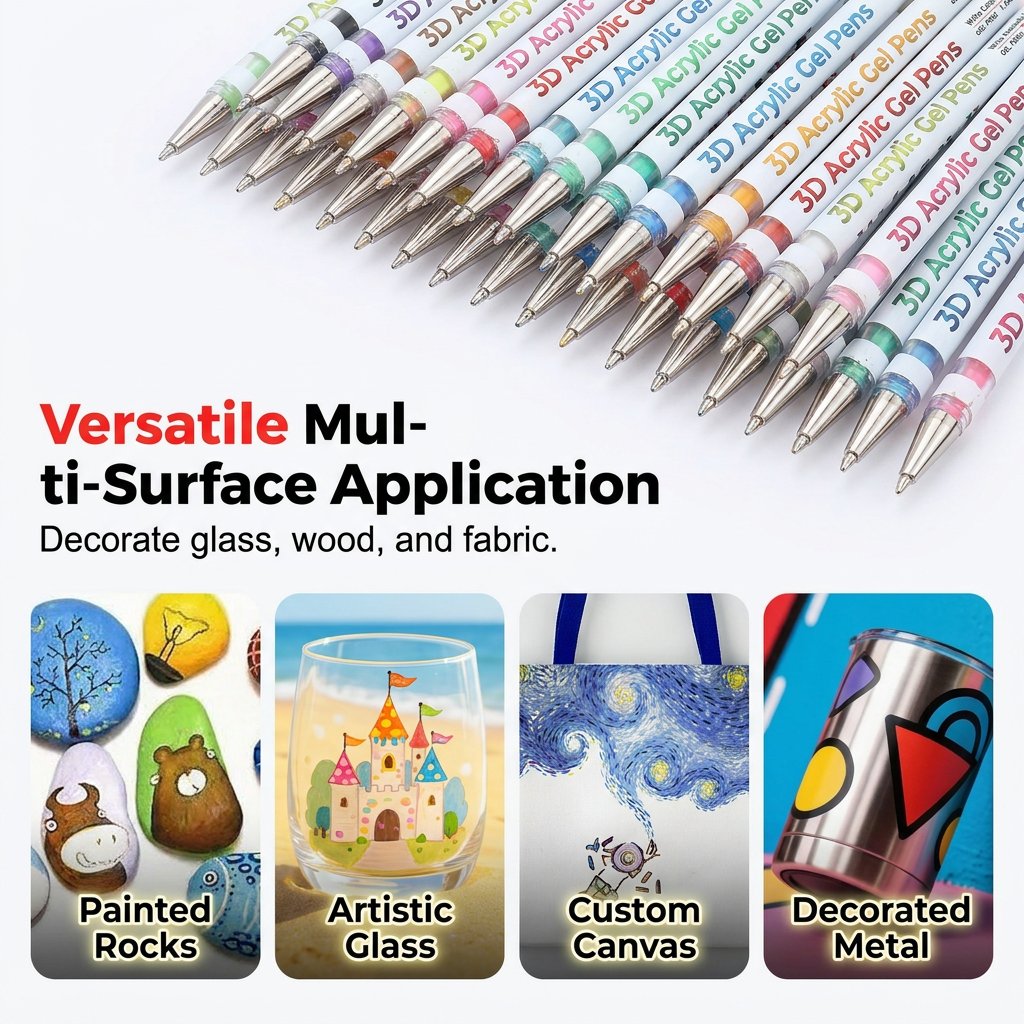 🎉✨Multi-Color Gel Pen Set for Drawing & Coloring