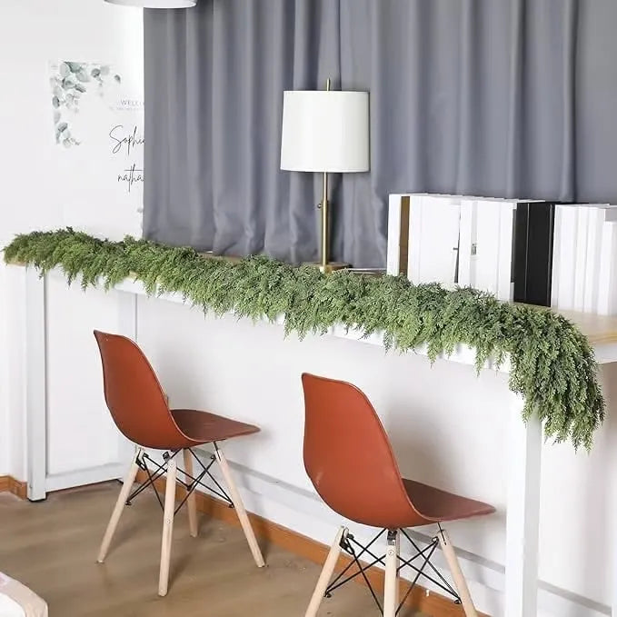 Christmas Artificial Cypress Leaf Vine Wreath🎄(1.8m)