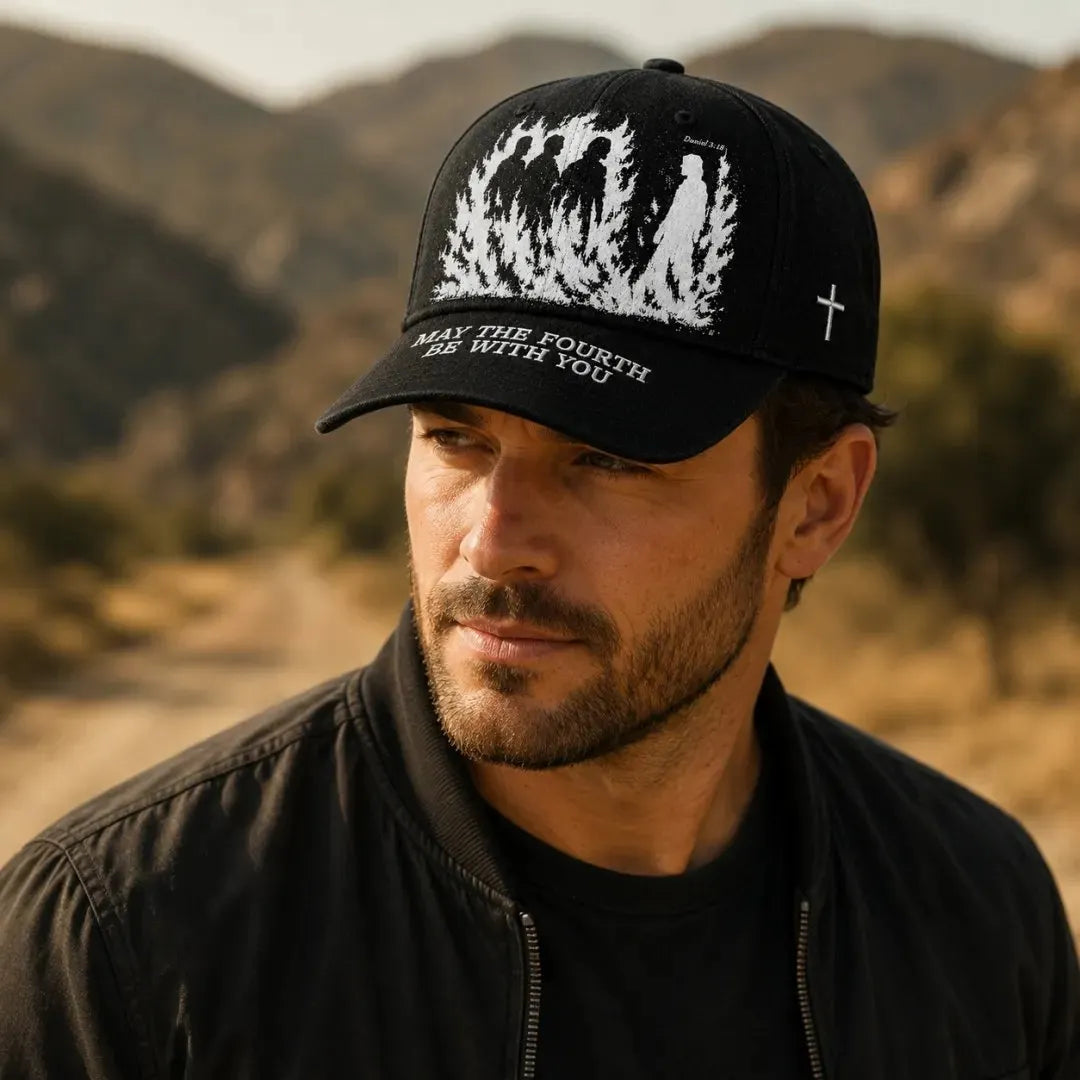 🔥Father's Day 49% OFF - ❤️May The Fourth Be With You Faith-Inspired Embroidered Baseball Cap ✝️🔥