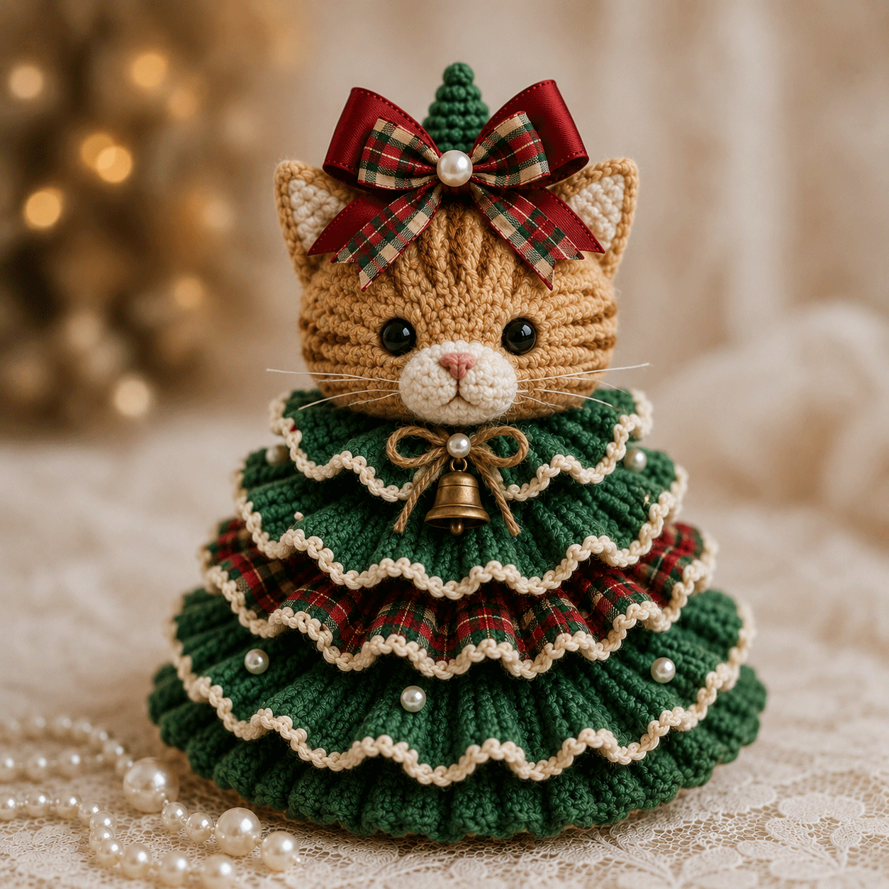 🎉🎄 Crochet Animal Christmas Tree DIY Kit