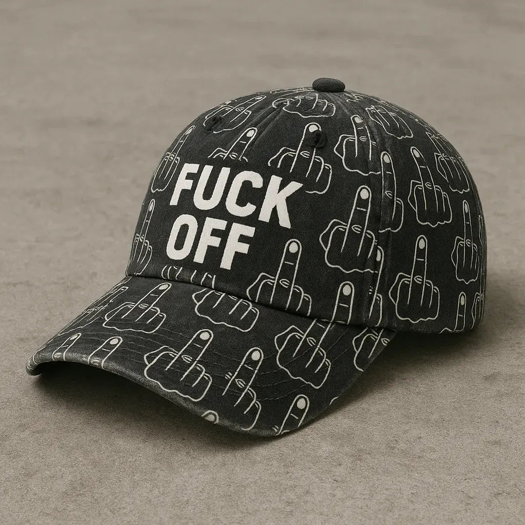 "FUCK OFF" Graphic Cap