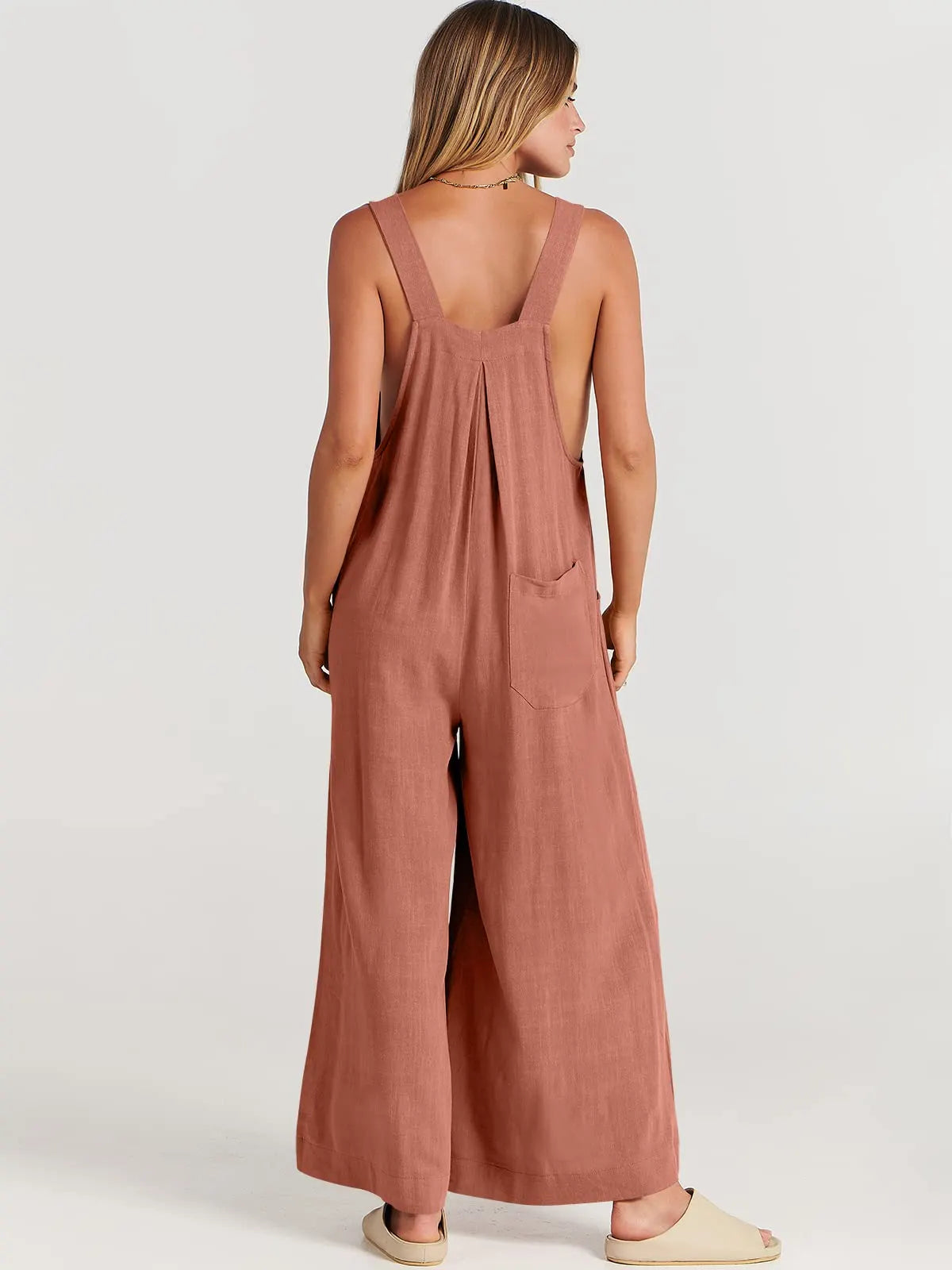 ❤️Buy 2 Free Shipping-Women's Sleeveless Wide Leg Jumpsuit with Pockets