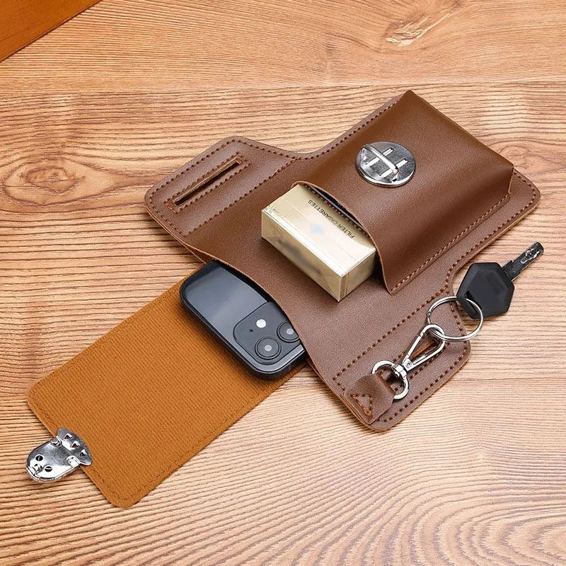 Lederen hoesje voor mobiele telefoon