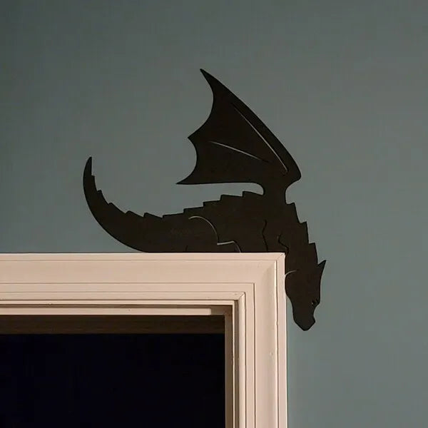 Cute Dragon Metal Door Topper
