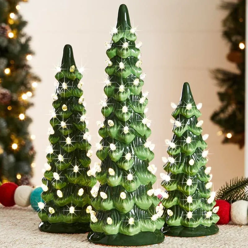 🎉🎄Retro Hand-Painted Tabletop Christmas Trees