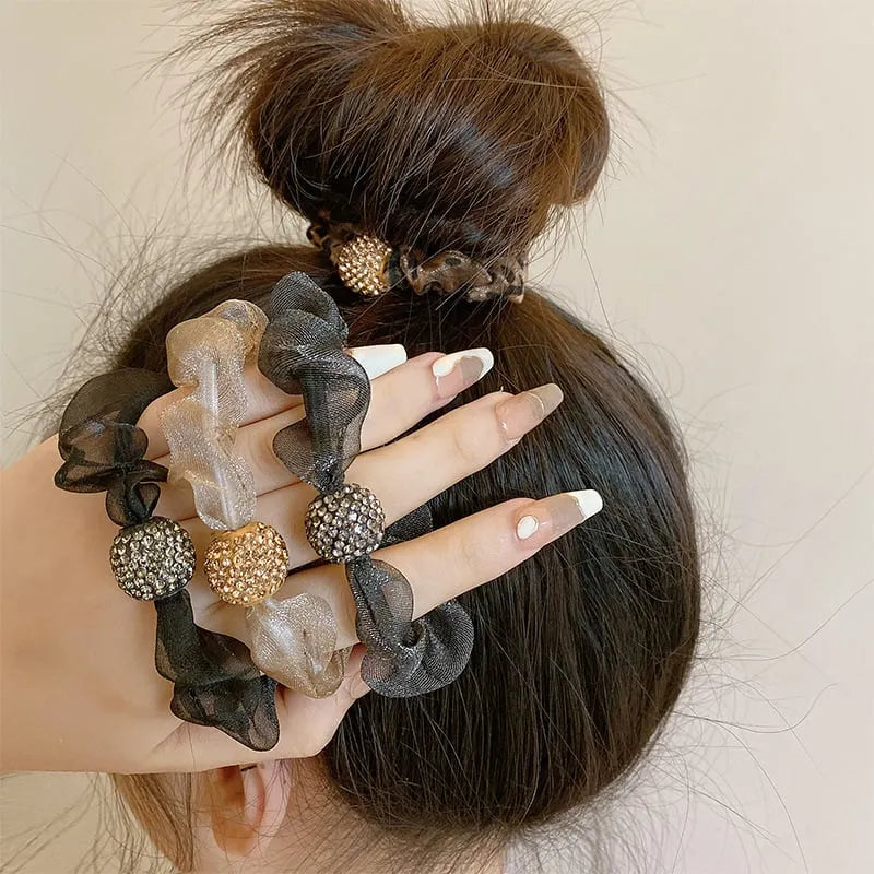 Elegant Rhinestone Mesh Hair Ties ⚡ BUY 2 GET 1 FREE
