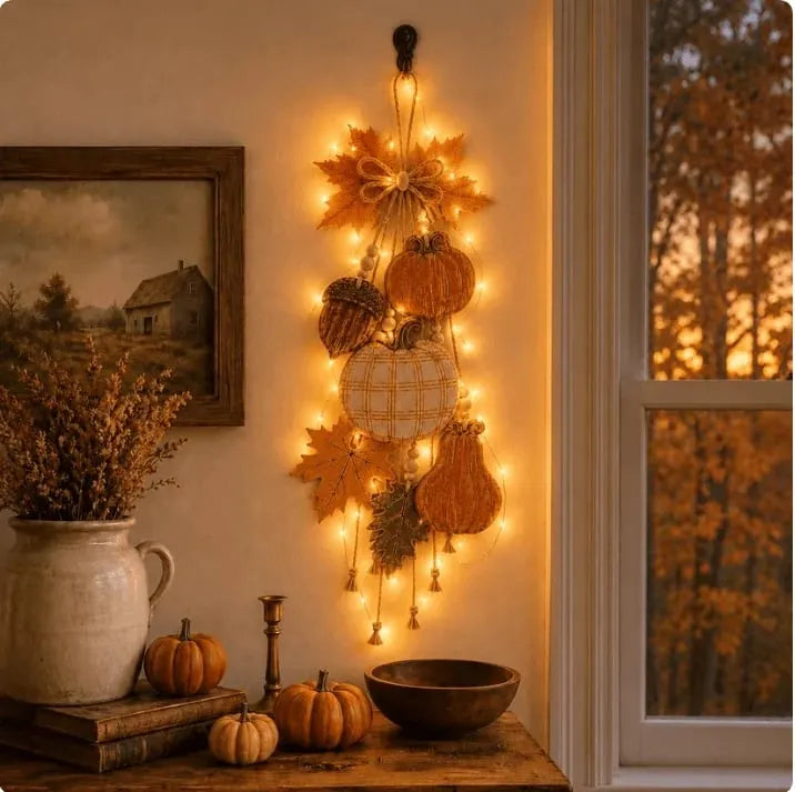 🎉 Rustic Harvest WoodenDoor Hanger