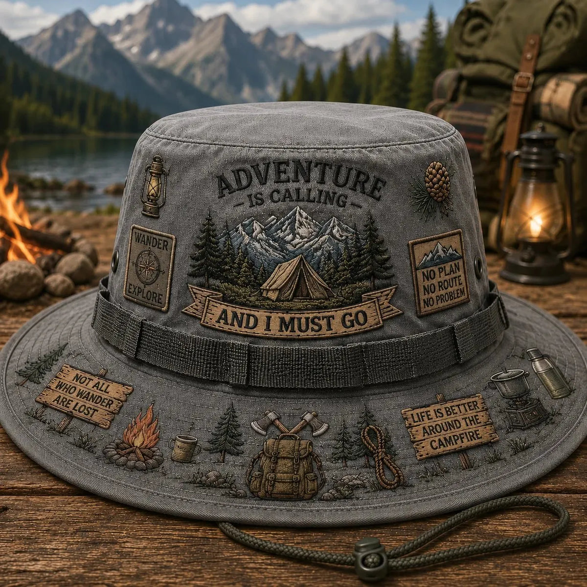 🇺🇸 Last Day Promo: 49% OFF🌲Adventure Is a Way of Life Boonie Hat