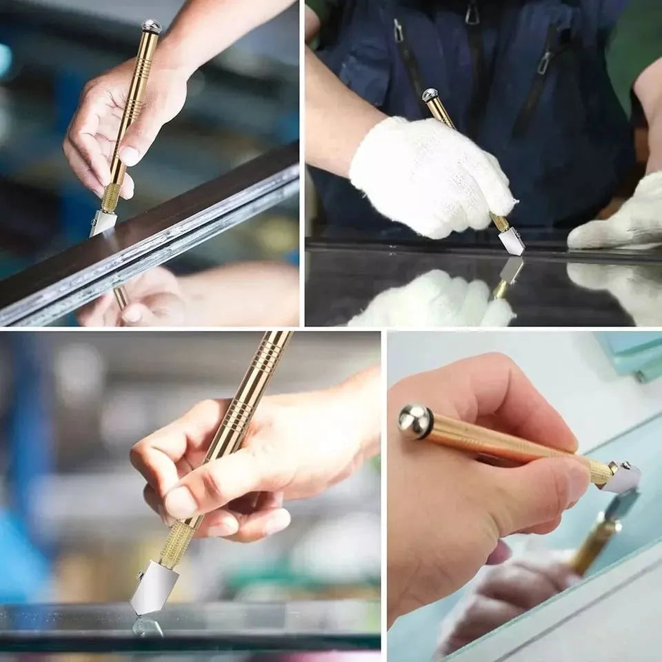 🔥HOT SALE🔥Premium Carbide Glass Cutter | Clean & Precise Glass Cutting Tool