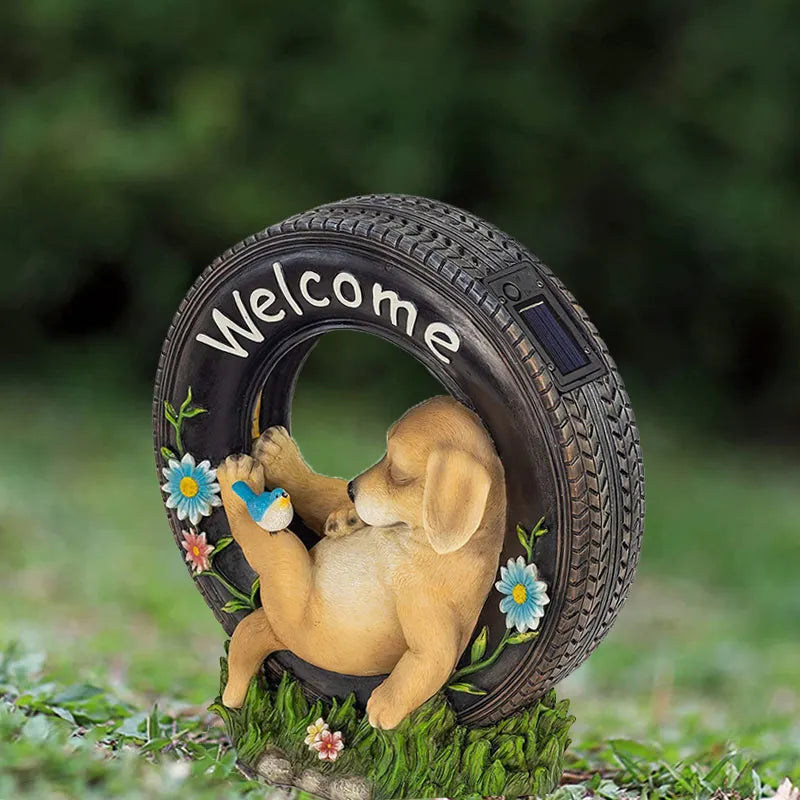 Solar Puppy Garden Decoration