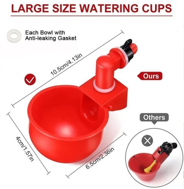 Automatic Chicken Water Cup Waterer Kit-BUY 8 GET 6 FREE