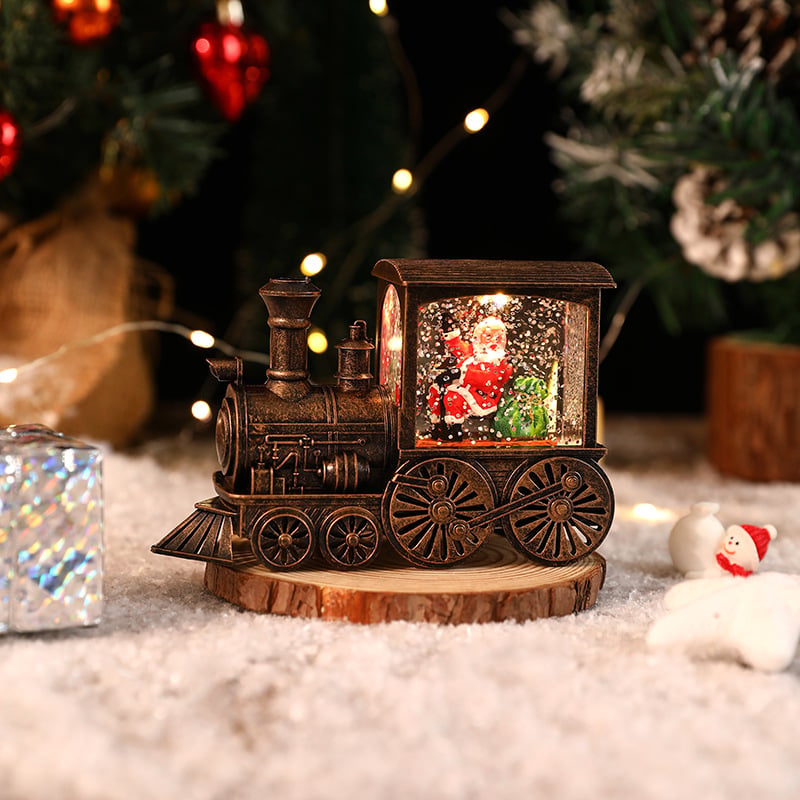 🎉🎅Christmas Gift Music Box Train💝 Music Box Crystal Ball Ornaments