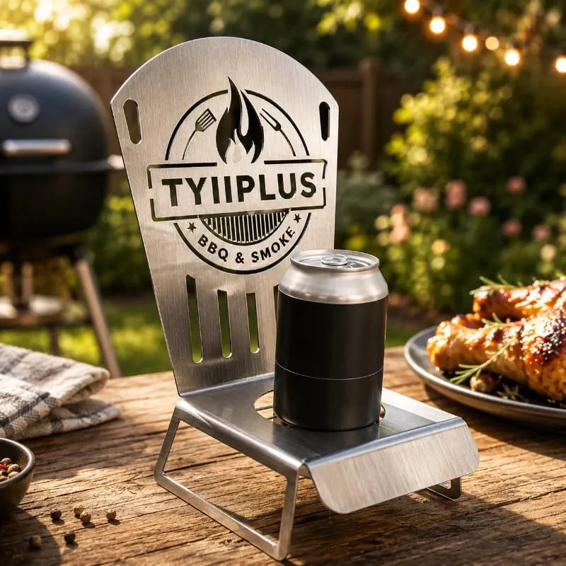 🎉🍺🍗Beer Can Chicken Chair🔥 Heavy Duty 304 Stainless Steel BBQ Roaster Stand for 16oz Beer Cans