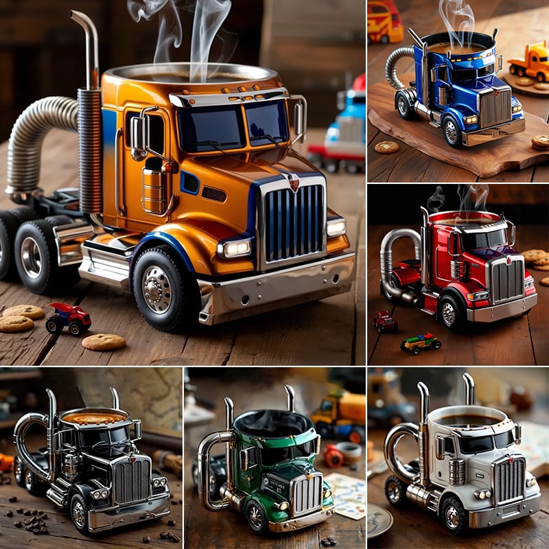 Food grade material-Handcrafted Truck Coffee Mug