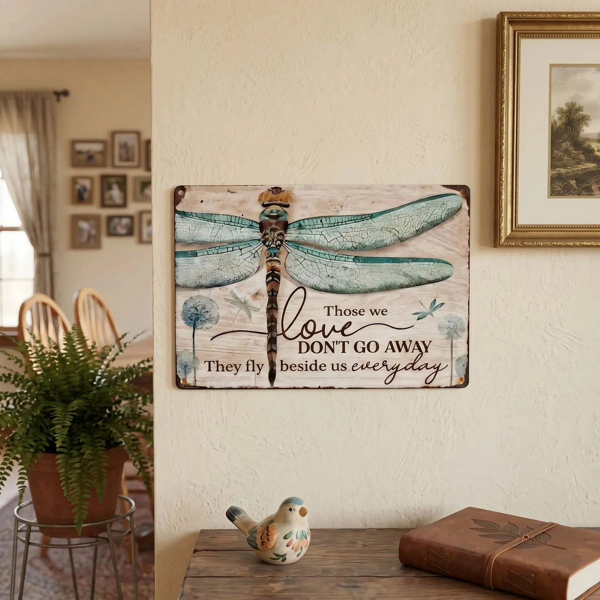 🎉 🕊️💛Dragonfly Memorial Plaque – Sympathy Gift