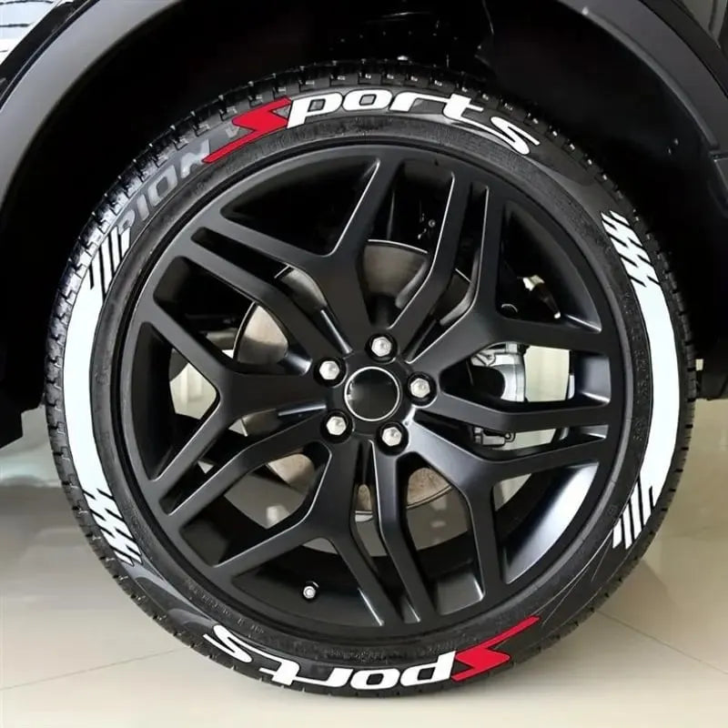 3D Racing Tire Lettering Kit-Suitable for cars and motorcycles