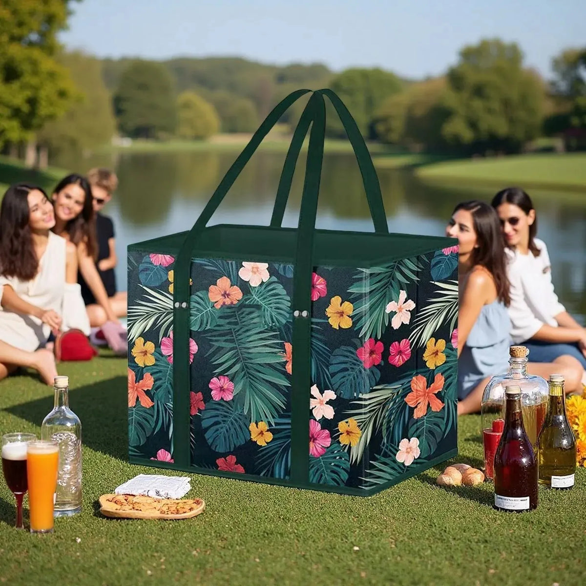 🔥HOT SALE🔥Thickened reusable shopping bag (foldable, sturdy, waterproof) 🛒✨