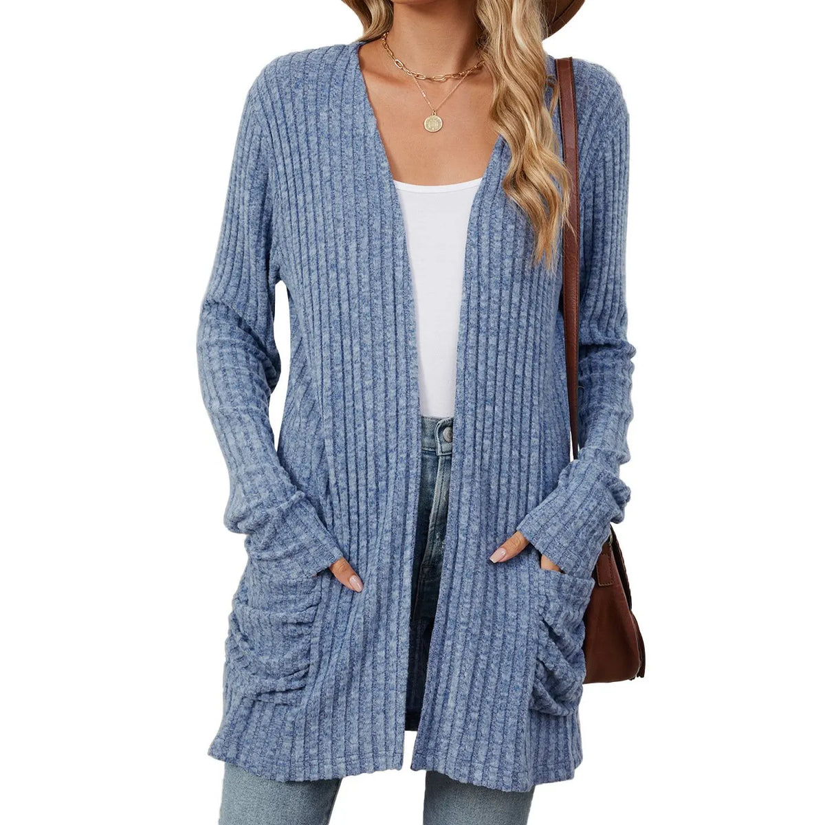 Cozy Autumn Ribbed Cardigan (Buy 2 Free Shipping)