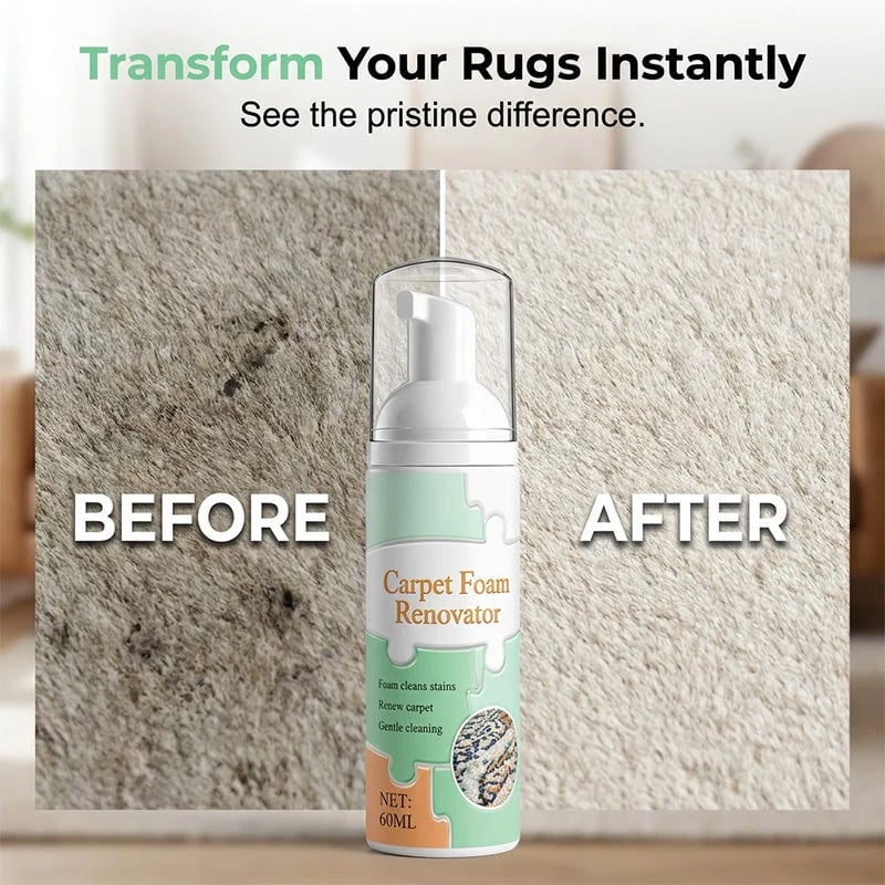 🎉Waterless Carpet Foam Stain Remover with Towel