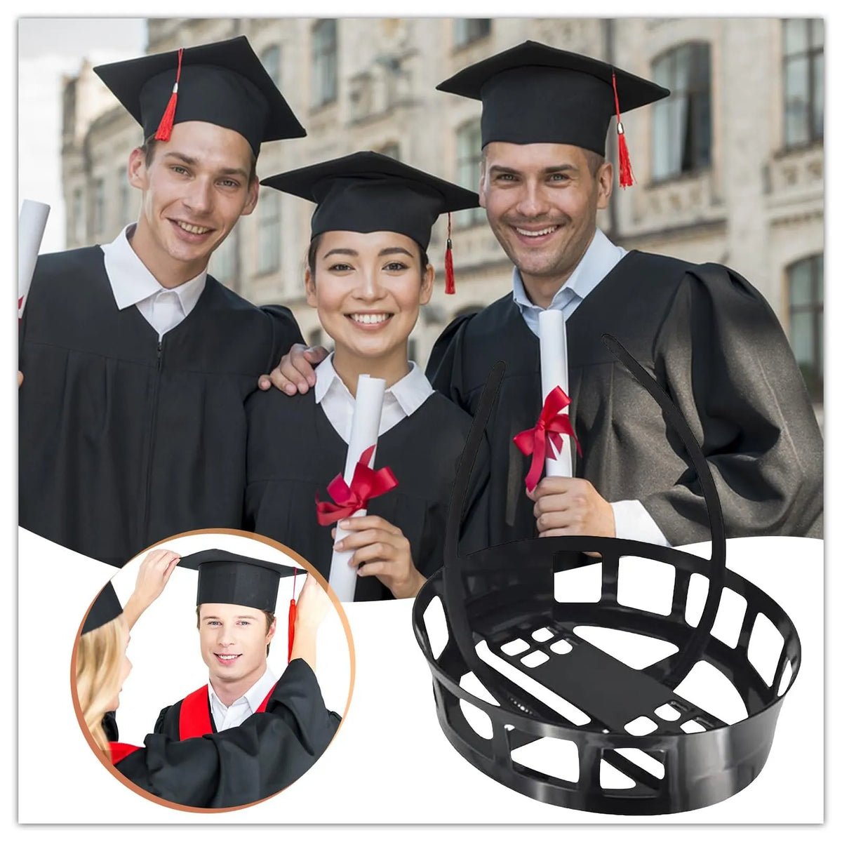 🔥Graduation Season Sale 50% OFF🎓Graduation Cap Headband Secures Your Grad Cap for Graduates Gift