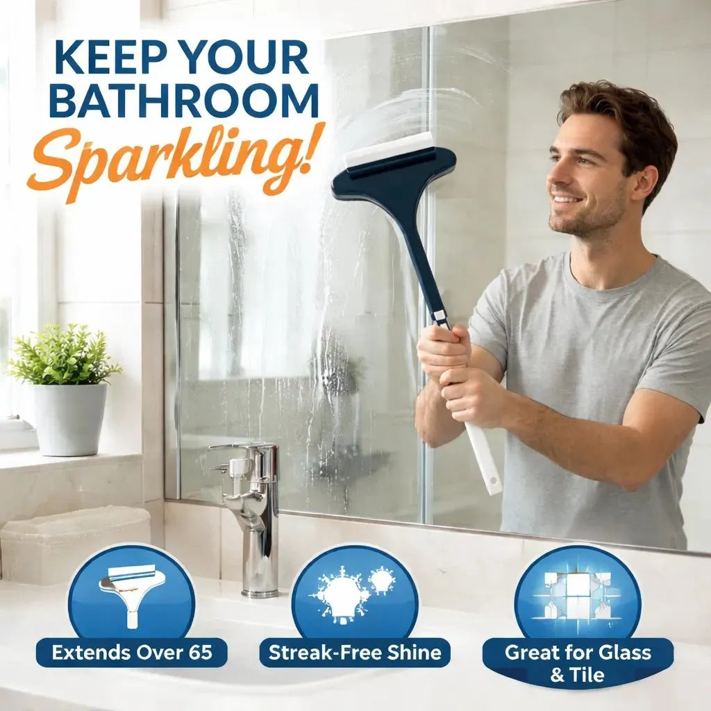 🔥HOT SALE🔥🧼2-in-1 Window & Surface Cleaning Brush – Wet & Dry Dual Use