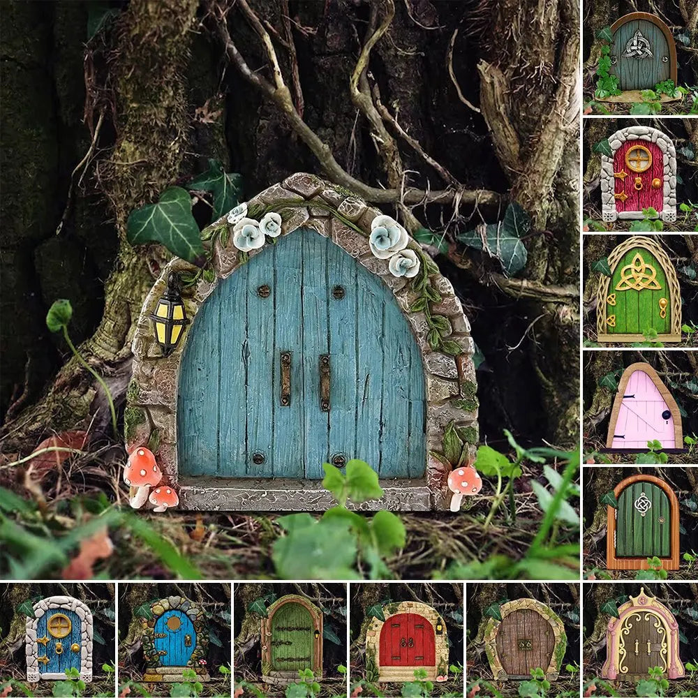 🎁Fairy Garden Door art sculpture decoration🔥🔥