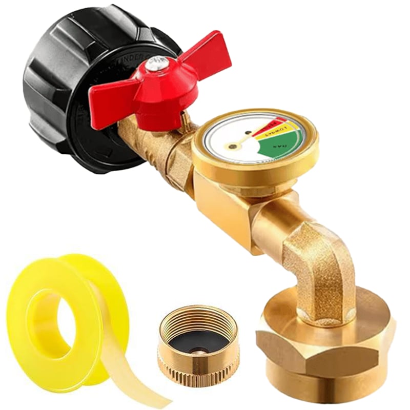 🎉✨ Top-Rated Propane Refill Elbow Adapter with Tank Gauge
