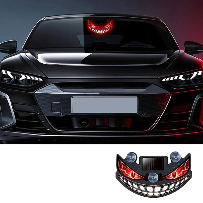 🎉 Solar Devil Eye LED Car Warning Light