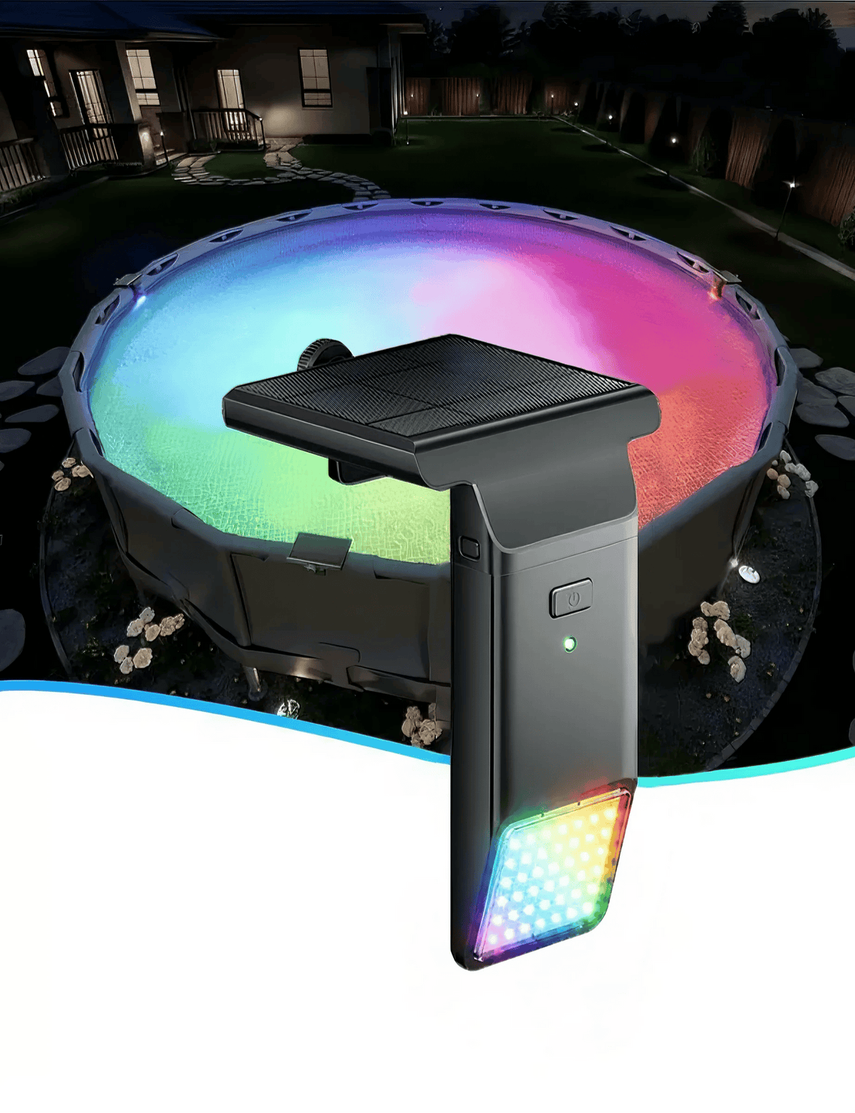 🔥HOT SALE🔥 New Series — Poolside Solar Light for Swimming Pool ✨BUY 3 FREE SHIPPING