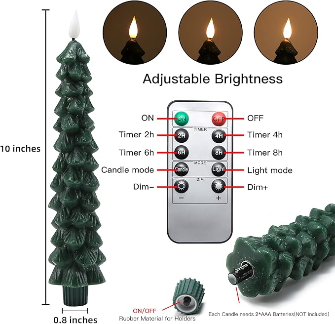 Flameless Taper Candles