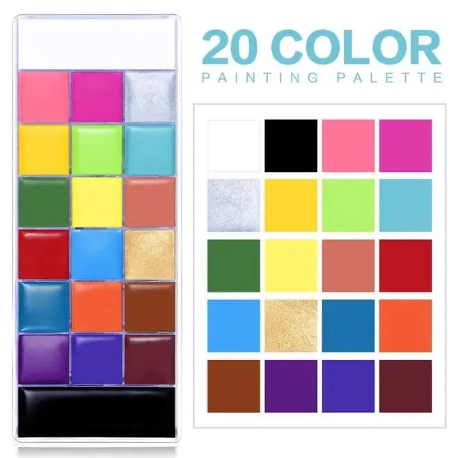 👻Face Body Paint Oil Palette,🎃Halloween,performance,cosplay