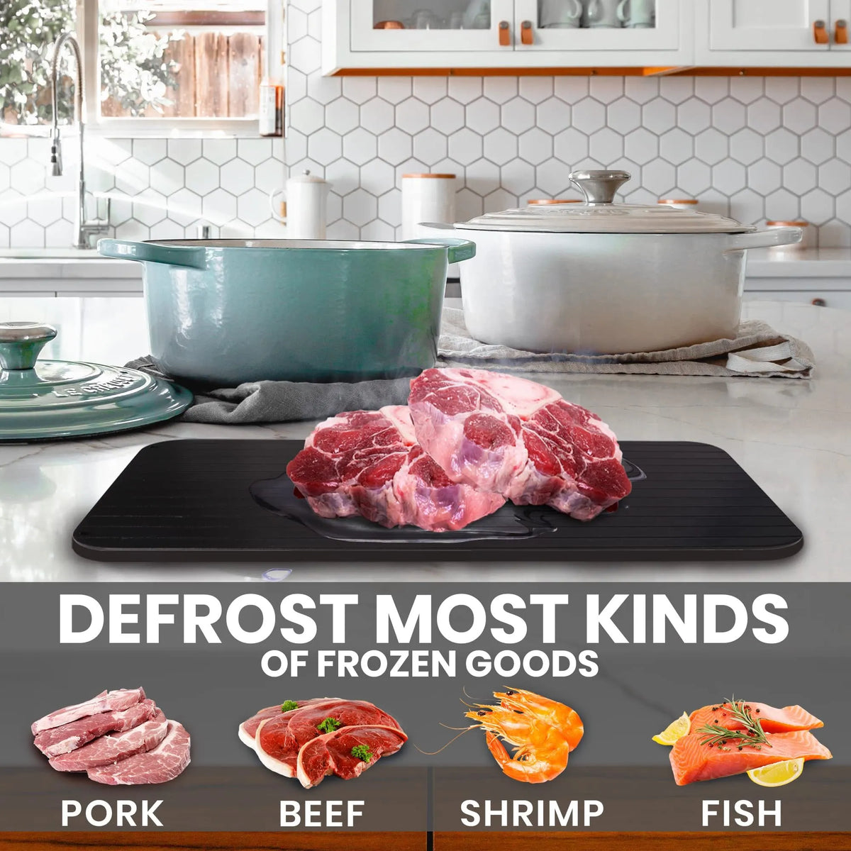 🎁New Year Hot Sale: HALF PRICE- Defrosting Tray for Frozen Meat