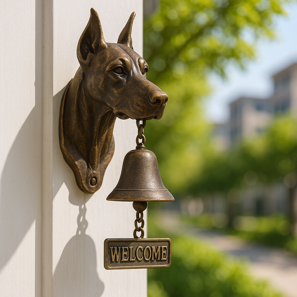 German Shepherd Welcome Bell