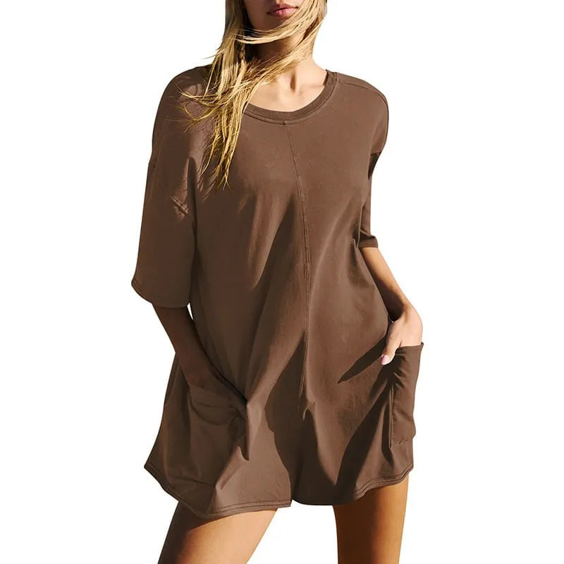 Oversized T-Shirt Romper Jumpsuit✨Buy 2 Free Shipping