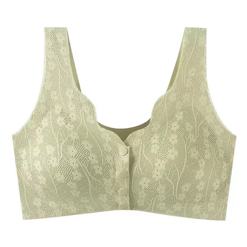 ✨SALE 49% 🔥🔥🔥– Plus Size Zero Feel Lace Full Coverage Front Closure Bra