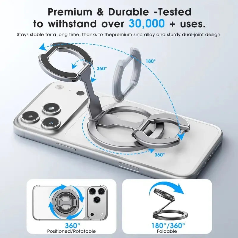 🎉Double-Sided Magnetic Phone Stand Adjustable & Compatible with iPhone 12-17 Series